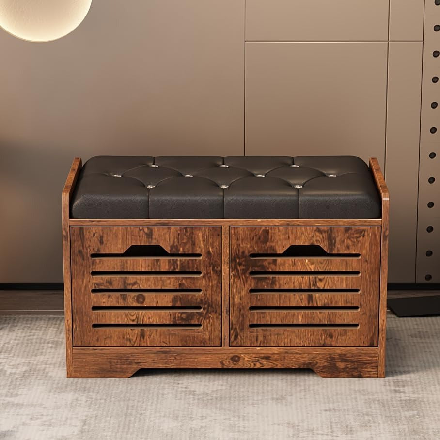 Shoe Storage Bench with 2 Storage Drawer