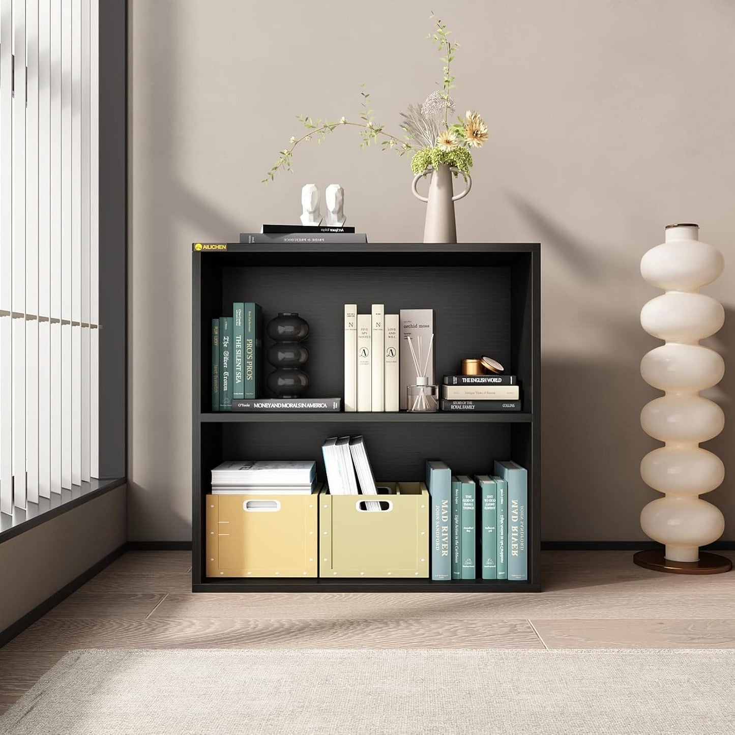 2 Tier Shelf, Storage Shelves, Corner Shelf, Book shelf, Minimalism