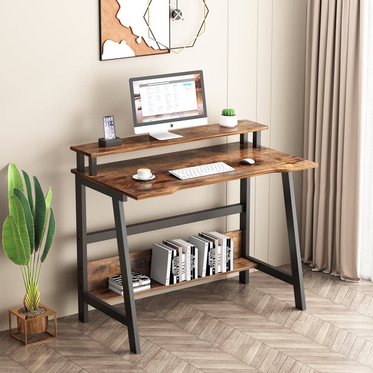 Small Computer Desk, Corner Desk, Small PC Desk, Modern Minimalism Style